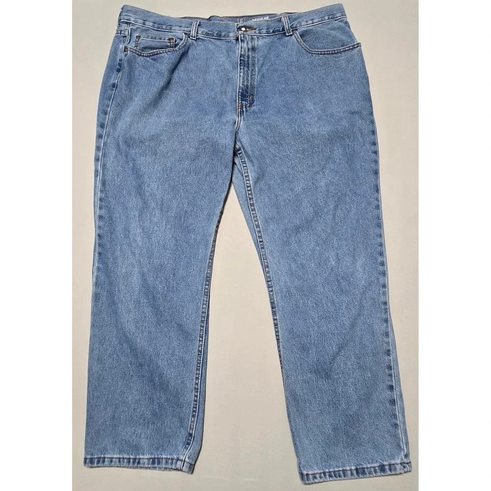 George Regular Fit Jeans Mens 42x30 Straight Leg Denim 5-Pocket 100% Cotton